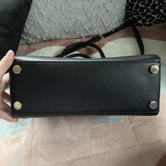 NWT Michael Kors Ellis black leather large satchel tote handbag - Picture 6 of 7